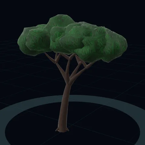a tree, Painterly style